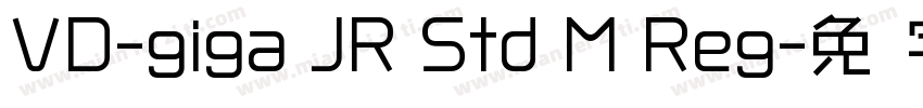 VD-giga JR Std M Reg字体转换